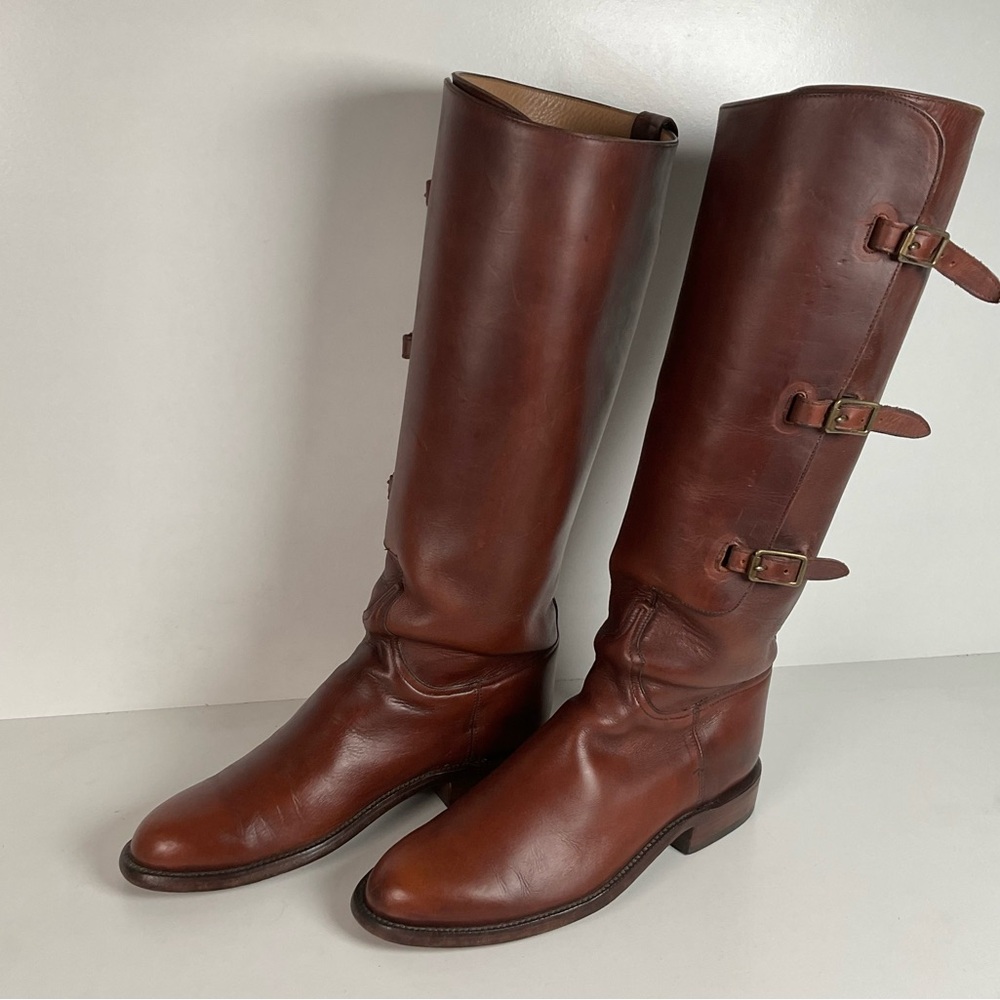 Lucchese Classics Handmade | Polo Riding Boots | Triple Buckle | Men’s 10 B